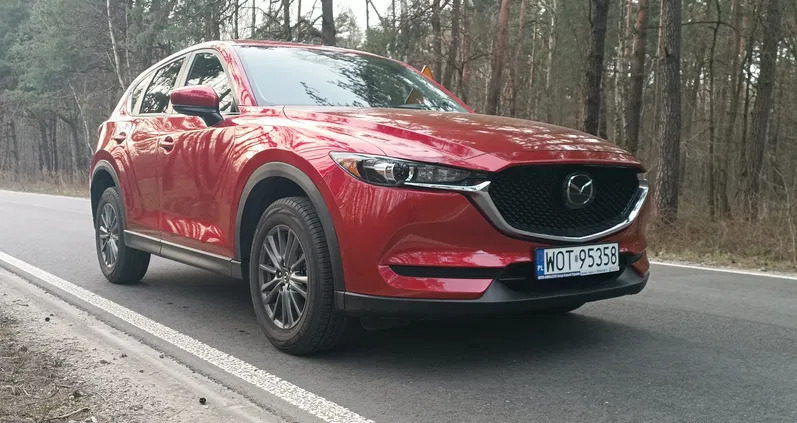 samochody osobowe Mazda CX-5 cena 103800 przebieg: 46000, rok produkcji 2021 z Pilawa